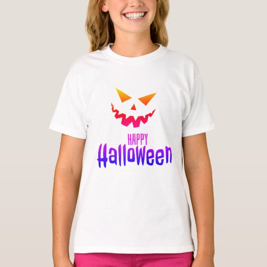 Glückliches Halloween-Kostüm für Girls-T - Shirt (Vorderseite)