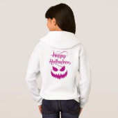 Glückliches Halloween-Kostüm für Mädchen Hoodie (Schwarz voll)