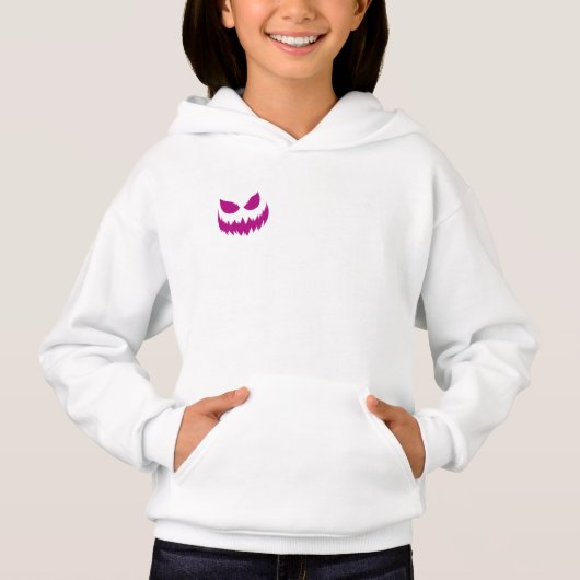 Glückliches Halloween-Kostüm für Mädchen Hoodie (Vorderseite)