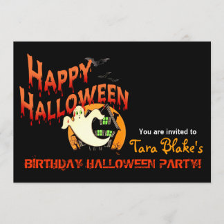 Glückliches Halloween-Kostüm-Party Einladung