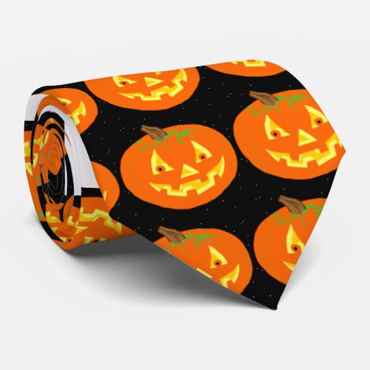 Glückliches Halloween Krawatte (Gerollt)