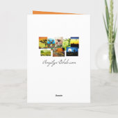 Glückliches Halloween-Kürbis-Totem durch Bihrle Karte (Rückseite)