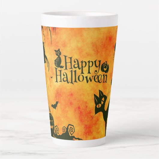 glückliches Halloween Milchtasse (Vorderseite)