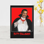 Glückliches Halloween Obama Karte (Gelbe Blume)