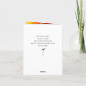 Glückliches Halloween-Owl auf einer Broom-Grußkart Karte (Rückseite)