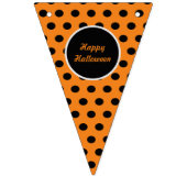 Glückliches Halloween-Party-Banner (Orange & Black Wimpelkette (Erste Fahne)