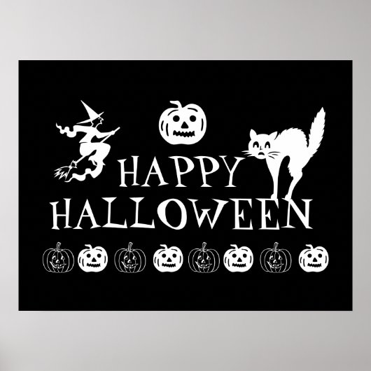 Glückliches Halloween-Poster Poster (Vorne)