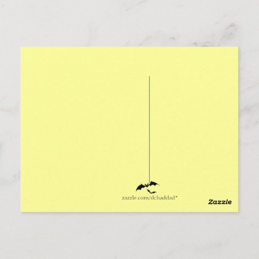 Glückliches Halloween - Postkarte (Rückseite)