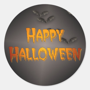 Glückliches Halloween Runder Aufkleber