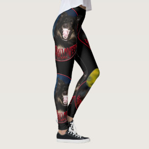 Glückliches Halloween, Schwarzer Hund heult auf de Leggings