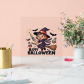 Glückliches Halloween-Shirt - Spooky Niedlich Medi Acrylschild (Hochzeit)