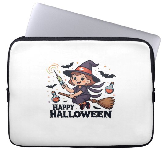 Glückliches Halloween-Shirt - Spooky Niedlich Medi Laptopschutzhülle (Vorderseite)