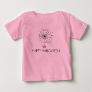 Glückliches Halloween-Spinnen-Baby-Ballettröckchen Baby T-shirt