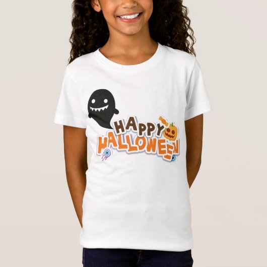glückliches Halloween T-Shirt (Vorderseite)