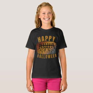 GLÜCKLICHES HALLOWEEN TANZENDES SKELETT T-Shirt