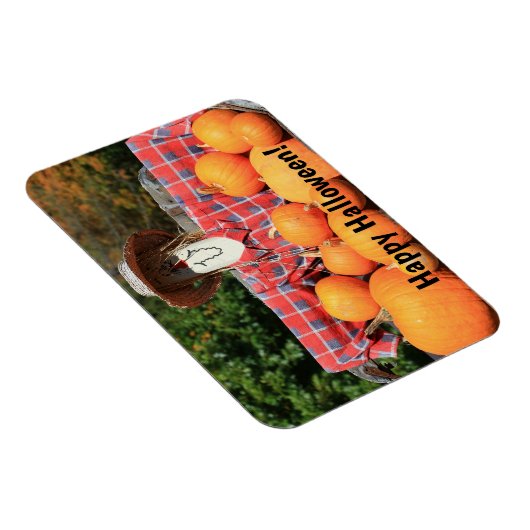 Glückliches Halloween vom Pumpkin-Patch Magnet (Rechte Seite)