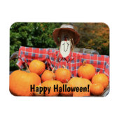 Glückliches Halloween vom Pumpkin-Patch Magnet (Horizontal)