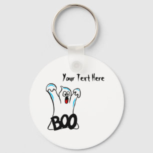 Glückliches Halloween - Vorsicht, passen vom Geist Schlüsselanhänger