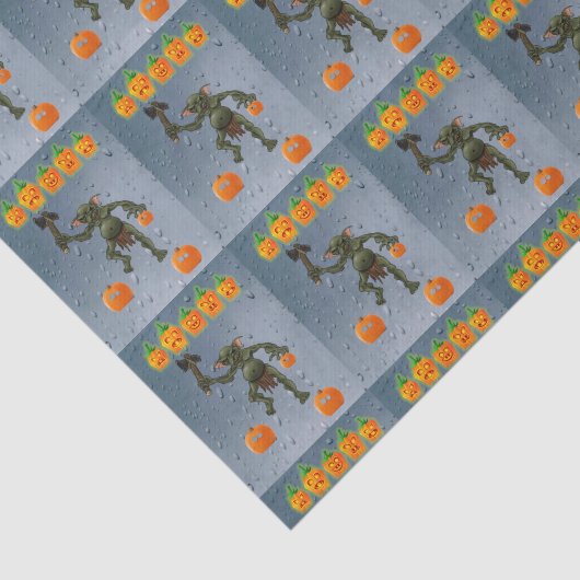 Glückliches Halloween-Zinnpapier, Goblin Seidenpapier (Ausschnitt)