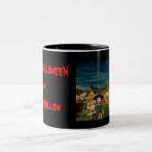 Glückliches Halloween Zweifarbige Tasse (Mittel)