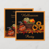 Glückliches Halloweenkürbis-u. Einladung (Vorne/Hinten)
