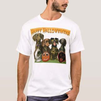 Glückliches Halloweiners - Dackel-Halloween-T - T-Shirt