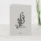 Glückliches Handfasting Karte (Rückseite)