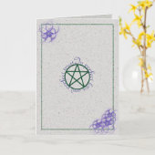 Glückliches Handfasting Karte (Gelbe Blume)