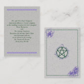 Glückliches Handfasting Visitenkarte (Vorne/Hinten)