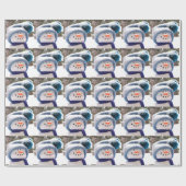 Glückliches handgemachtes Schneemann-Packpapier Geschenkpapier (Flach)