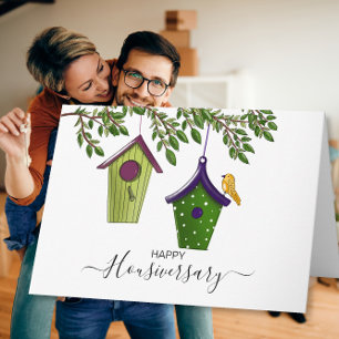 Glückliches Haus-Jubiläum Haus-Jubiläums-Empfehlun Karte