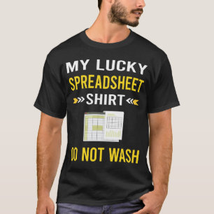 Glückliches Hemd Tabellenkalkulation Tabellen T-Shirt