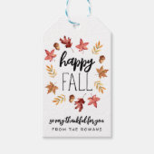 Glückliches Herbst-Geschenk-Anhänger Geschenkanhänger (Vorderseite)