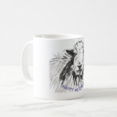 Glückliches Herdwick Kaffeetasse (Vorderseite Links)