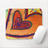 Glückliches Herz-Mausepad Mousepad (Mit Mouse)