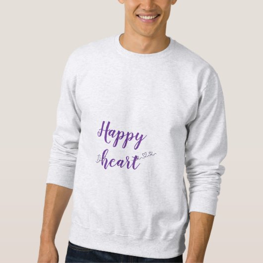 Glückliches Herz Sweatshirt (Vorderseite)