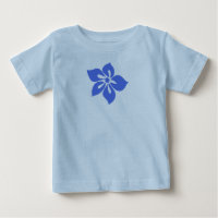 Glückliches Hibiskus Baby T-Shirt