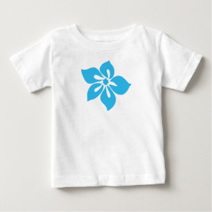 Glückliches Hibiskus-Baby-T-Shirt Baby T-shirt
