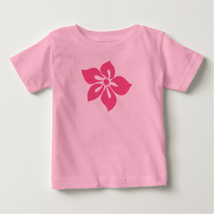 Glückliches Hibiskus-Baby-T-Shirt Baby T-shirt