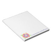 Glückliches Hibiskus-Notizbuch Notizblock (angewinkelt)