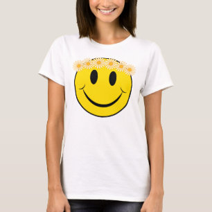 Glückliches Hippie-Gesicht T-Shirt