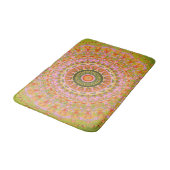Glückliches Hippy-Mandala Badematte (Schrägansicht)