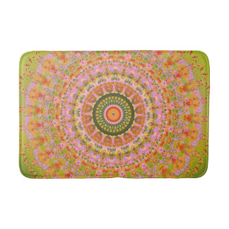 Glückliches Hippy-Mandala Badematte