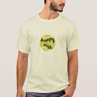 Glückliches Hoch: Tennis T-Shirt