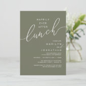 Glückliches Hochzeitsdinner-Empfang-Dinner Einladung (Stehend Vorderseite)
