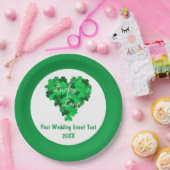 Glückliches Hochzeitsfest in der Liebe Pappteller (Party)