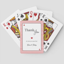 Glückliches Hochzeitsgeschenk Spielkarten