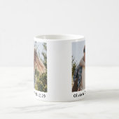 Glückliches Hochzeitspaar Foto Kaffeetasse (Mittel)