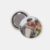 Glückliches Hochzeitspaar Foto Magnet (Vorderseite/Rückseite)
