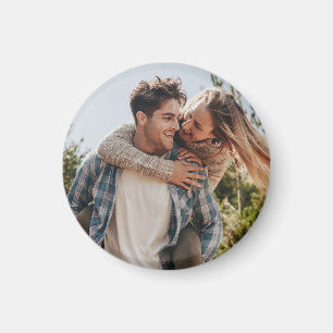 Glückliches Hochzeitspaar Foto Magnet